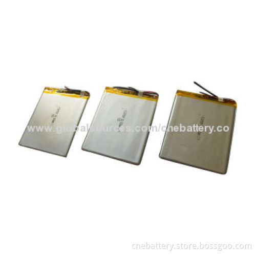 Lithium Polymer Batteries with 5.8*50*60mm PL585060, Applied to Tablet PCs, PDA